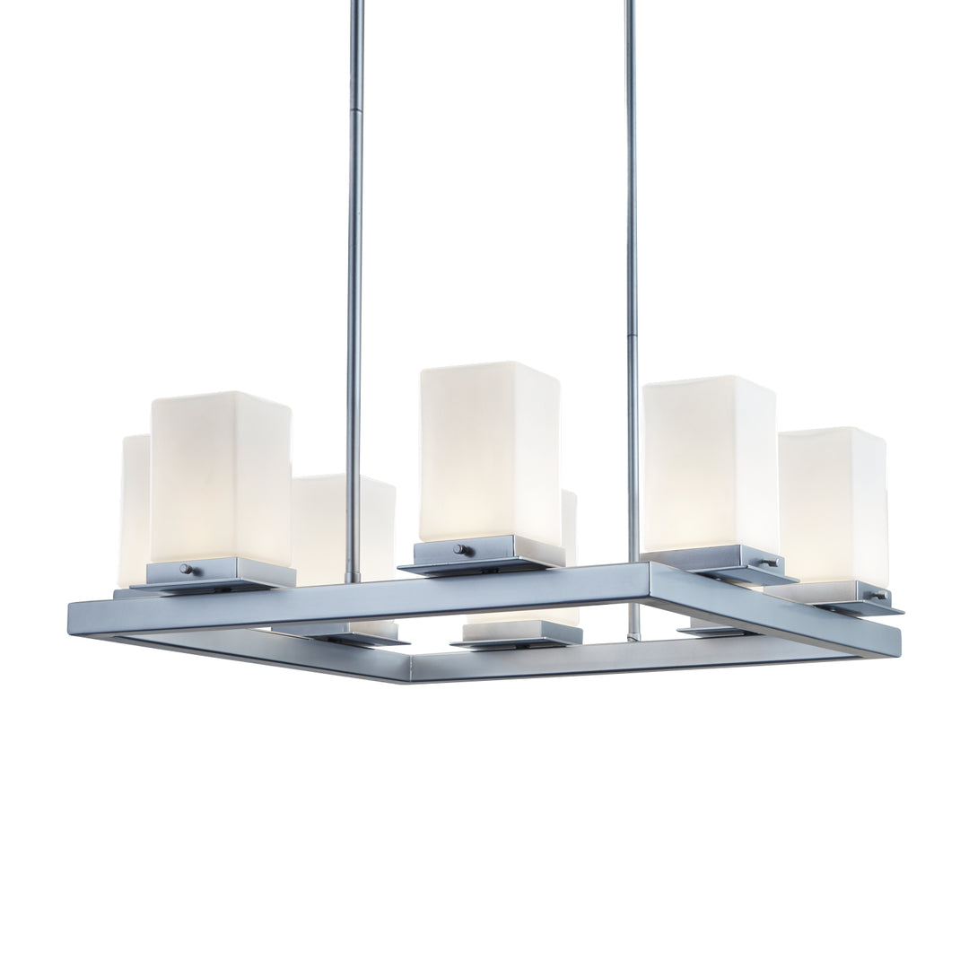 Justice Designs Fusion FSN-7519W-OPAL-NCKL Chandelier Light - Brushed Nickel