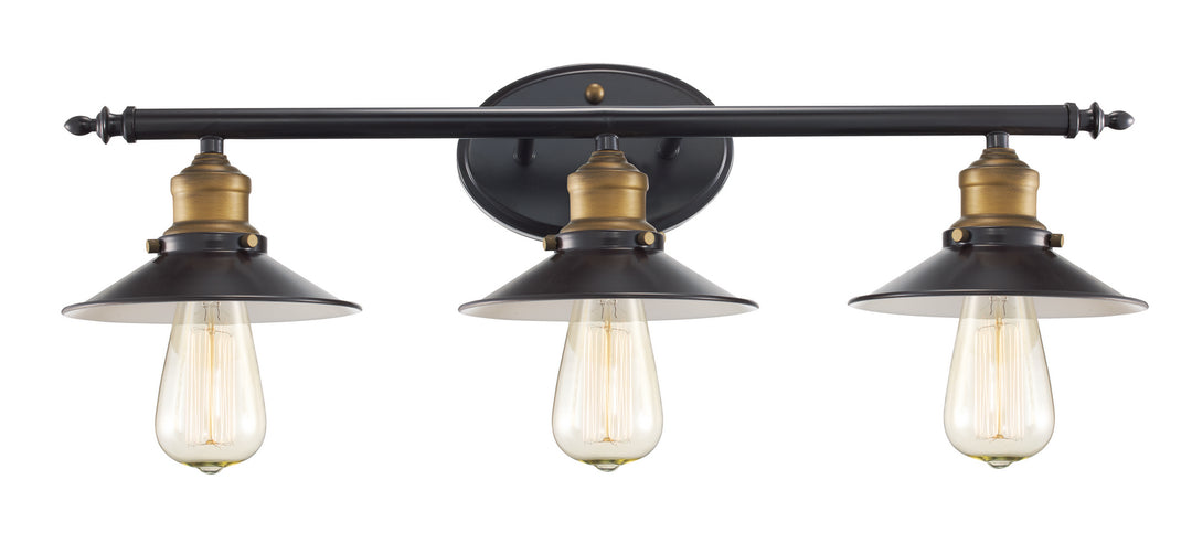 Trans Globe Imports Griswald 20513 ROB Bath Vanity Light 25 in. wide - Rubbed Oil Bronze
