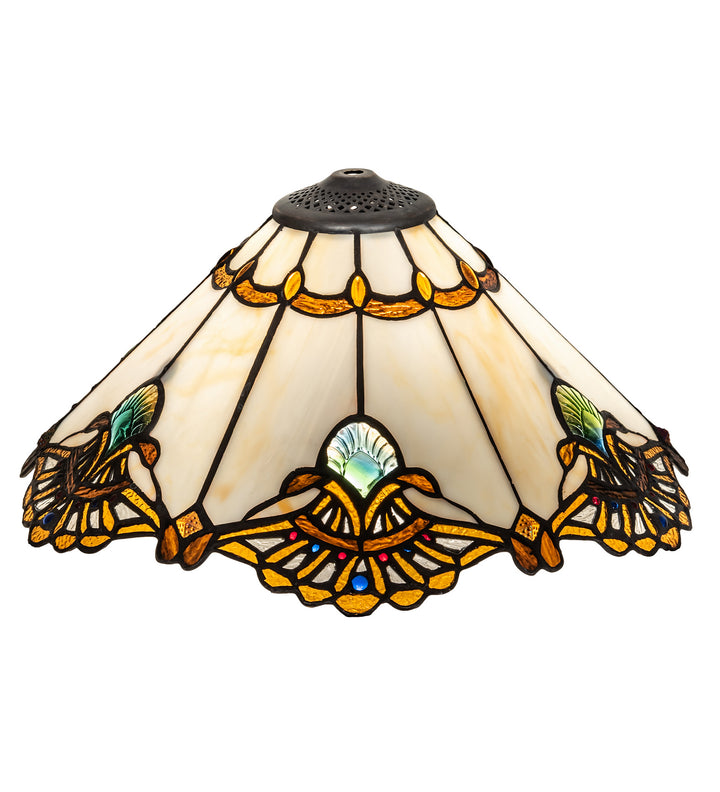 Meyda Tiffany Lighting 157065 Shell With Jewels Shade Lamp Shade Multicolored