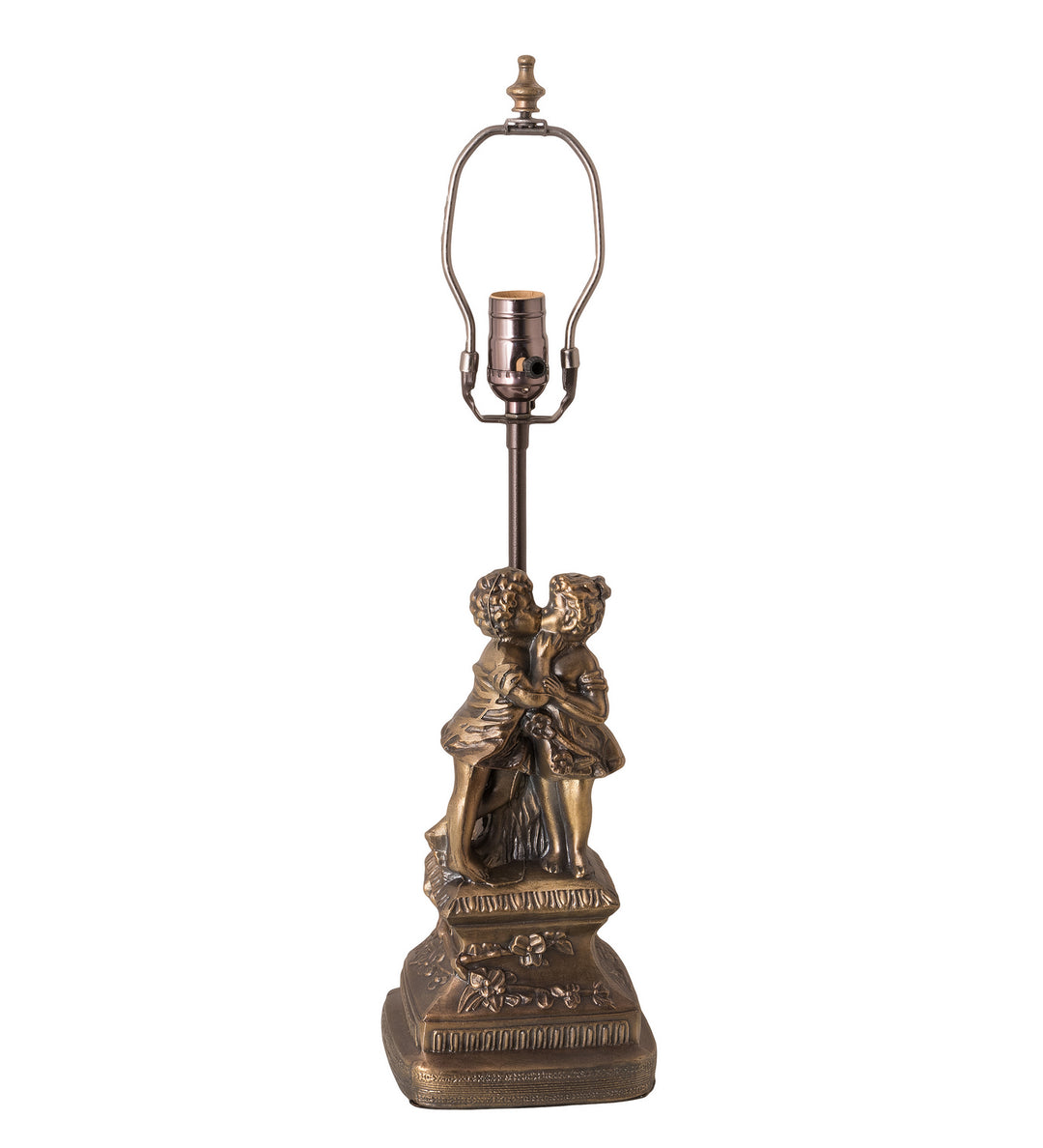 Meyda Tiffany Lighting 173824 Tiffany Poinsettia One Light Accent Lamp Lamp Bronze / Dark