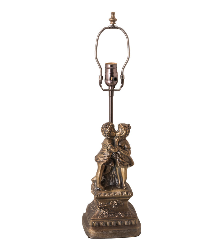 Meyda Tiffany Lighting 173824 Tiffany Poinsettia One Light Accent Lamp Lamp Bronze / Dark