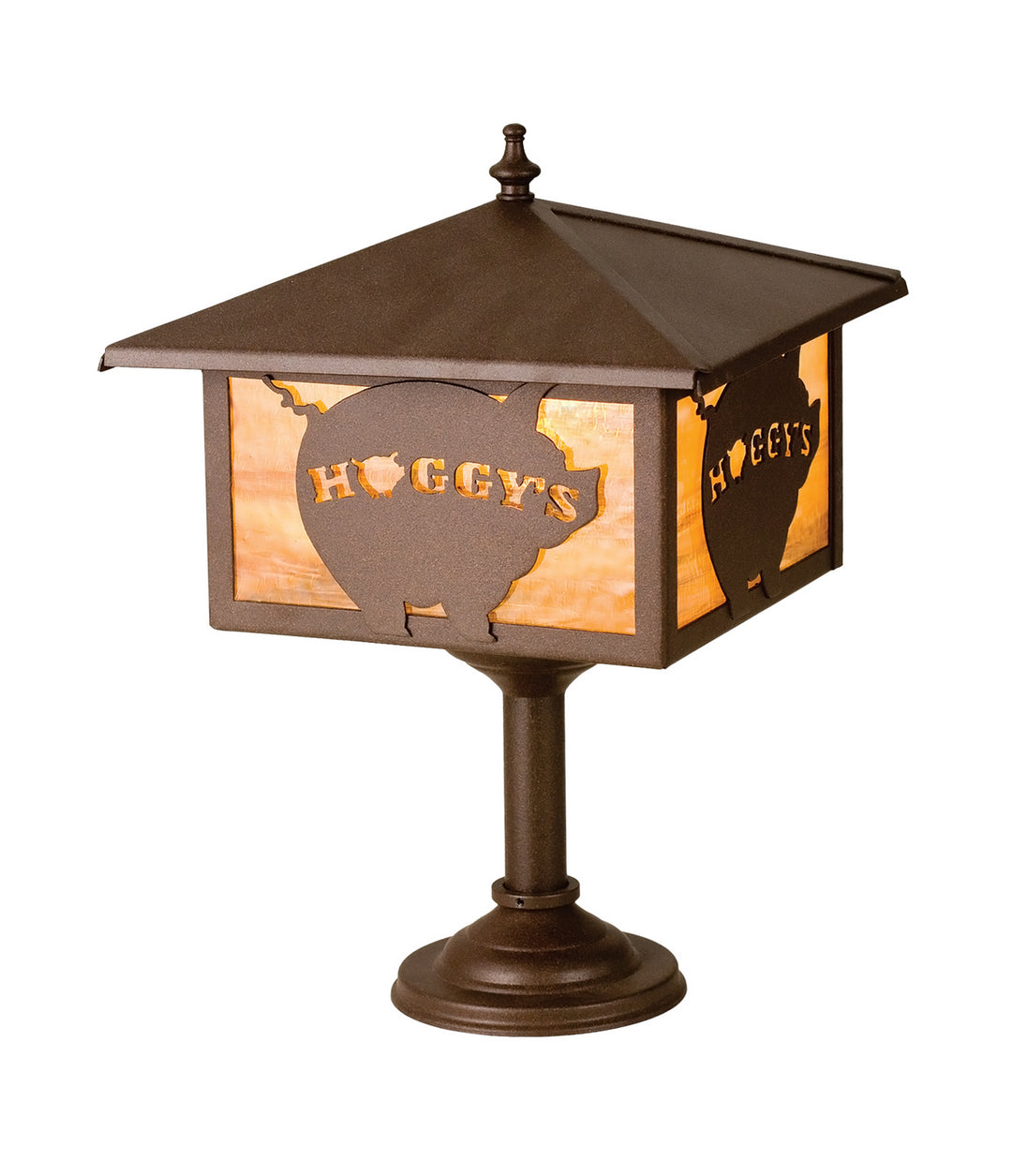 Meyda Tiffany Lighting 19410 Personalized One Light Bar Mount Lantern Lamp Bronze / Dark