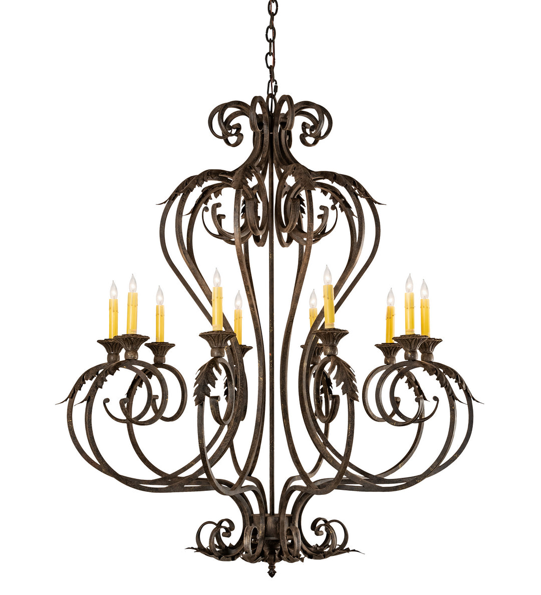Meyda Tiffany Josephine 210727 Chandelier Light - Mahogany Bronze