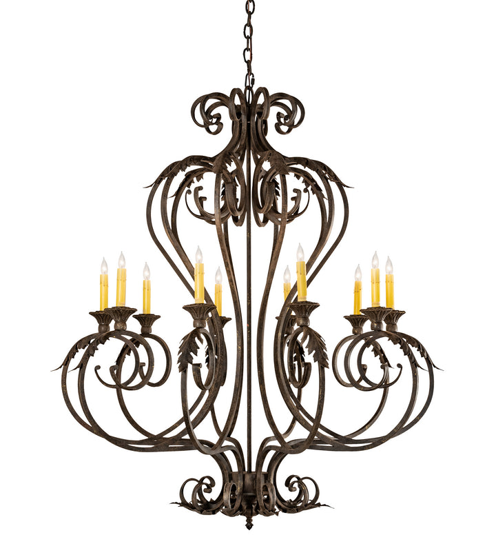 Meyda Tiffany Josephine 210727 Chandelier Light - Mahogany Bronze