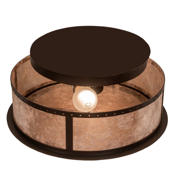 Meyda Tiffany Smythe Craftsman 214356 Ceiling Light - Mahogany Bronze