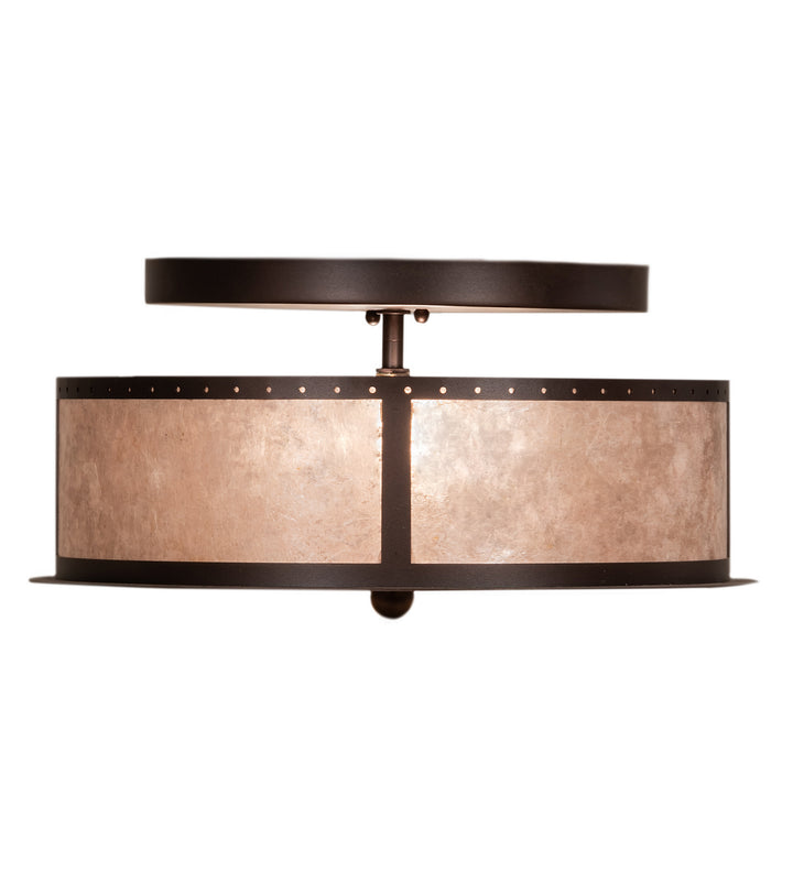 Meyda Tiffany Smythe Craftsman 214356 Ceiling Light - Mahogany Bronze