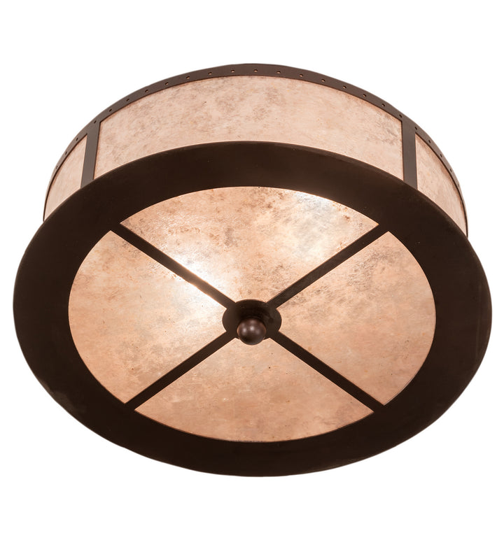 Meyda Tiffany Smythe Craftsman 214356 Ceiling Light - Mahogany Bronze