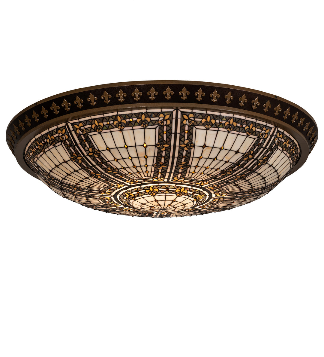 Meyda Tiffany Fleur-De-Lis 215477 Ceiling Light - Copper Vein