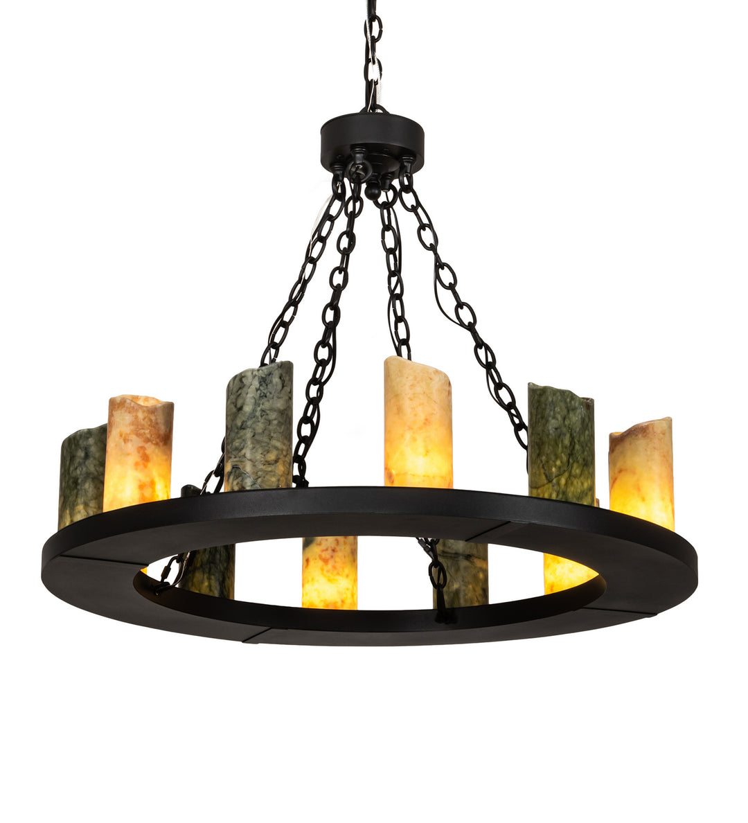 Meyda Tiffany Loxley 216598 Chandelier Light - Wrought Iron