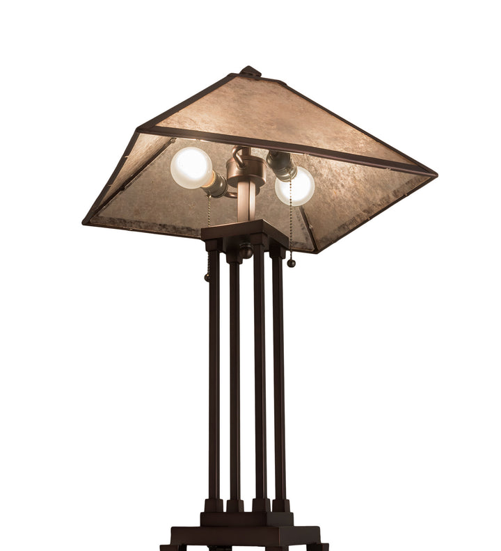 Meyda Tiffany Lighting 218345 Mission Two Light Table Lamp Lamp Bronze / Dark
