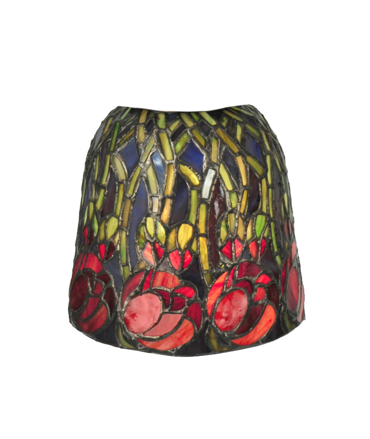 Meyda Tiffany Lighting 27247 Red Rosebud Shade Lamp Shade Multicolored