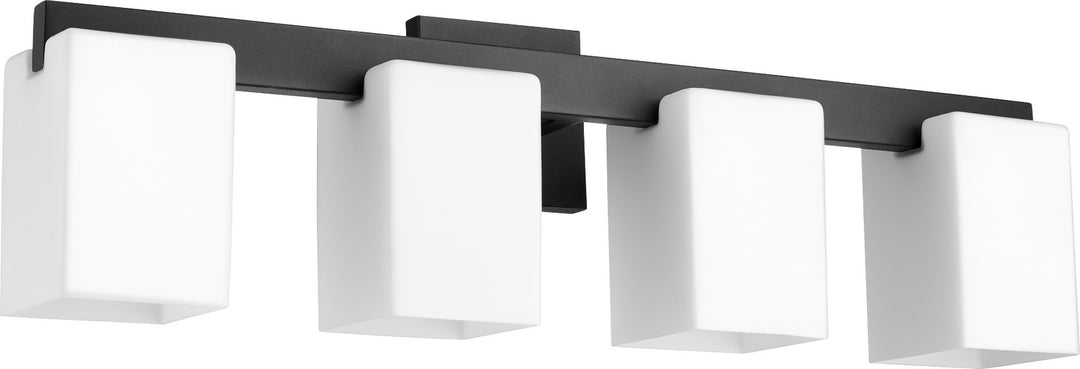 Quorum Modus 5076-4-69 Bath Vanity Light 28 in. wide - Textured Black