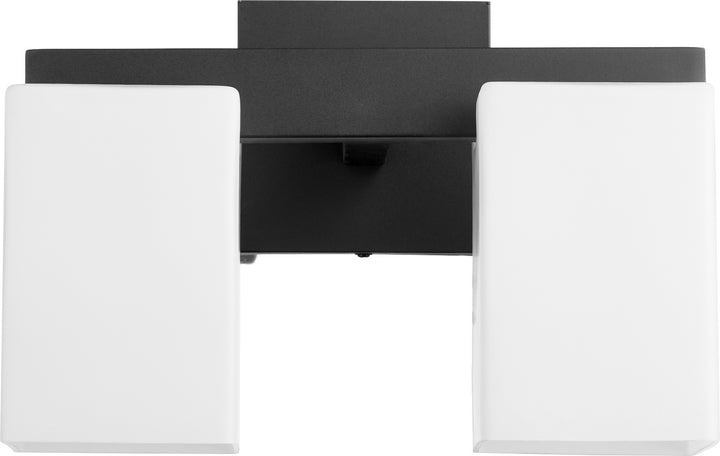 Quorum Modus 5476-2-69 Bath Vanity Light 12 in. wide - Textured Black, Combo1/Combo1/