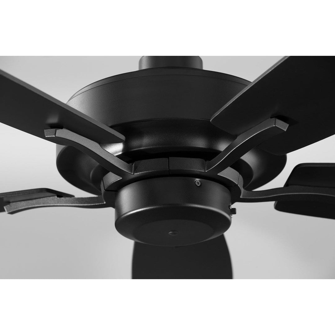 Quorum SOHO 64525-69 Ceiling Fan 52 in. - Textured Black, Matte Black/Weathered Oak