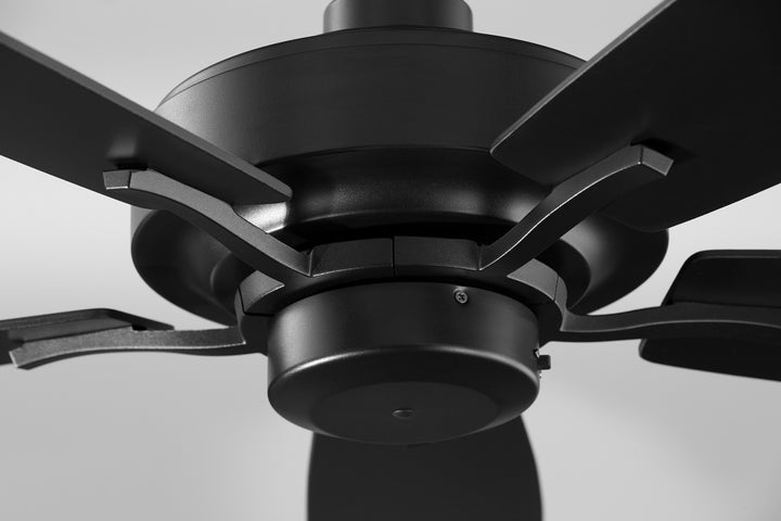 Quorum SOHO 64525-69 Ceiling Fan 52 in. - Textured Black, Matte Black/Weathered Oak