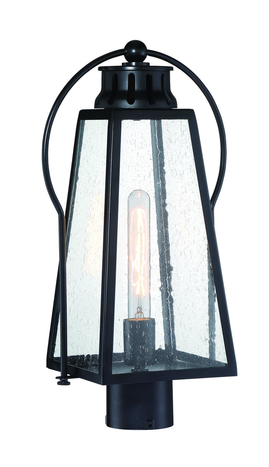 Minka-Lavery Lighting 72706-66A Halder Bridge One Light Outdoor Post Mount Outdoor Black