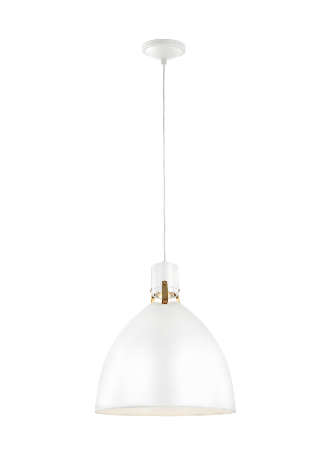 Visual Comfort Studio Brynne P1443FWH-L1 Pendant Light - Flat White