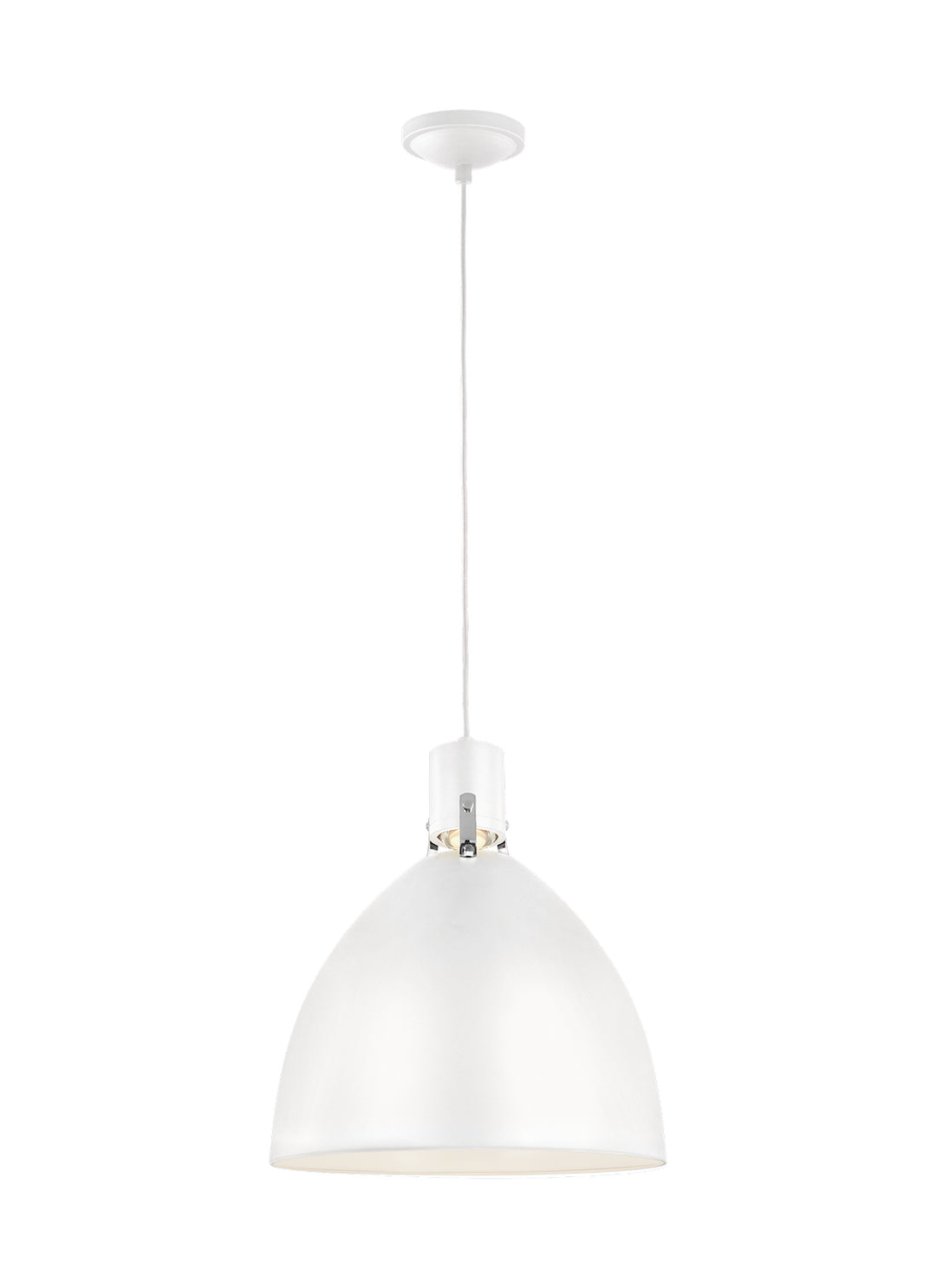 Visual Comfort Studio Brynne P1443FWH-L1 Pendant Light - Flat White