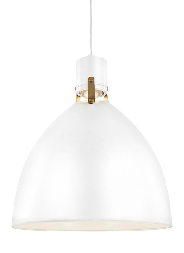 Visual Comfort Studio Brynne P1443FWH-L1 Pendant Light - Flat White