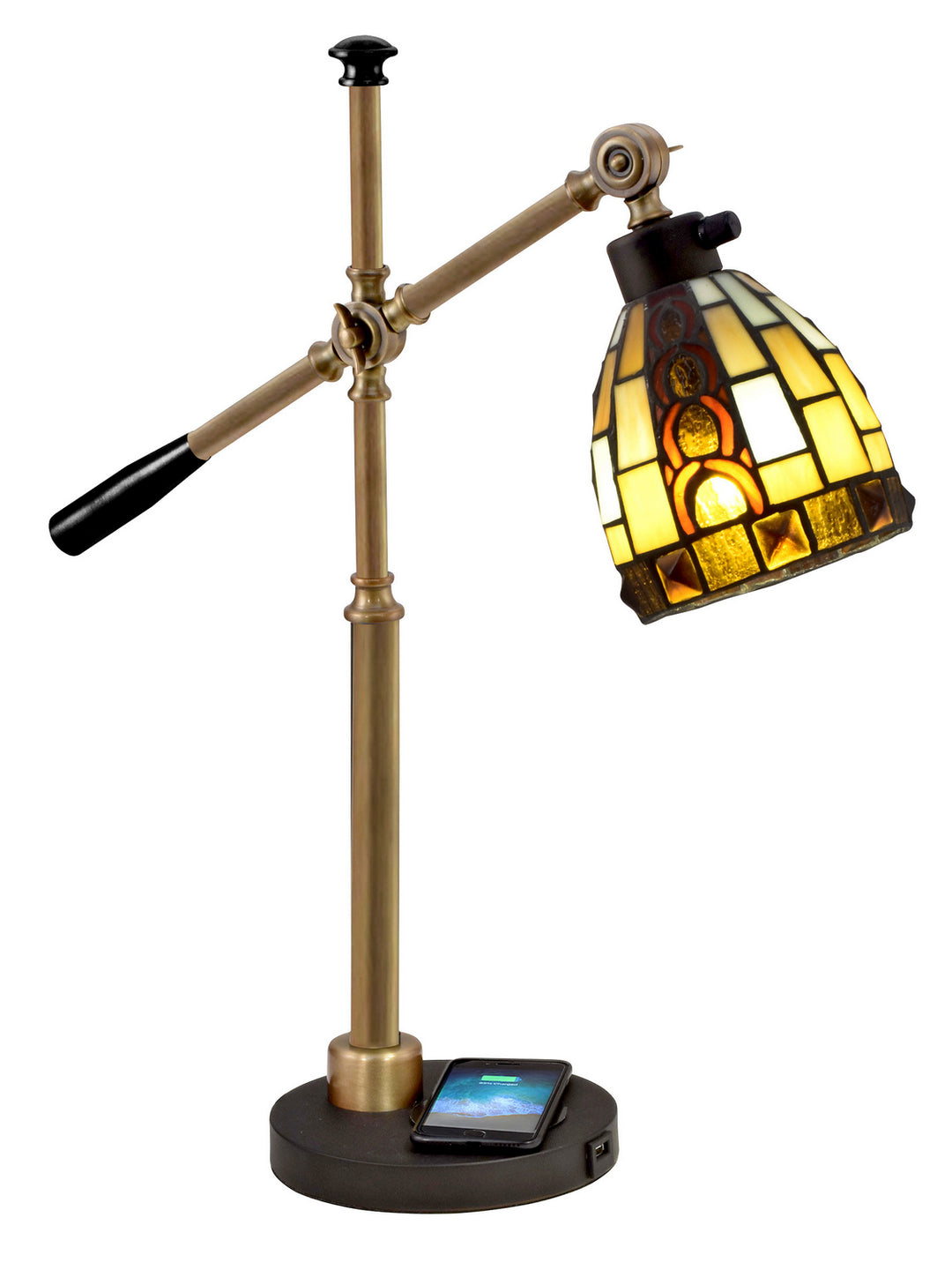Dale Tiffany TA18213WU  One Light Accent Lamp Lamp Bronze / Dark