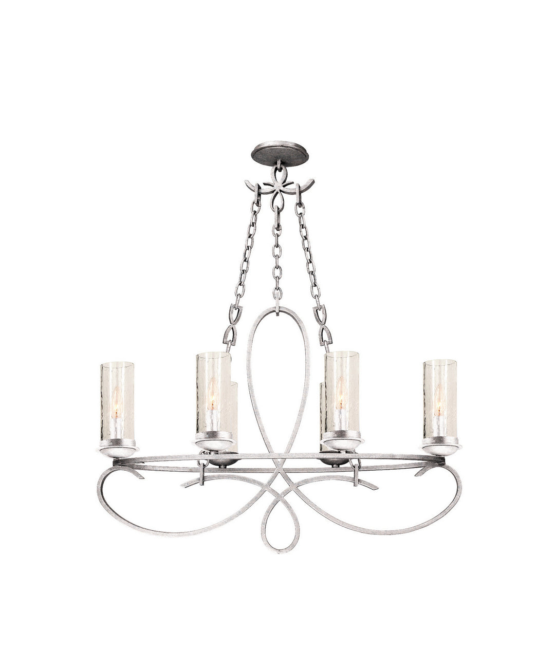 Kalco Grayson 2673PS/1100 Chandelier Light - Pearl Silver