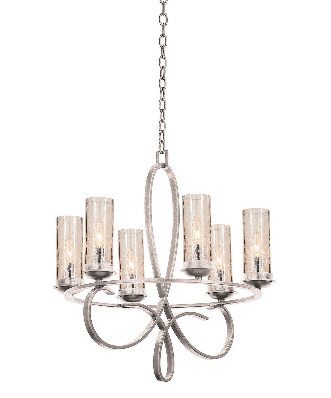 Kalco Grayson 2674PS/1100 Chandelier Light - Pearl Silver