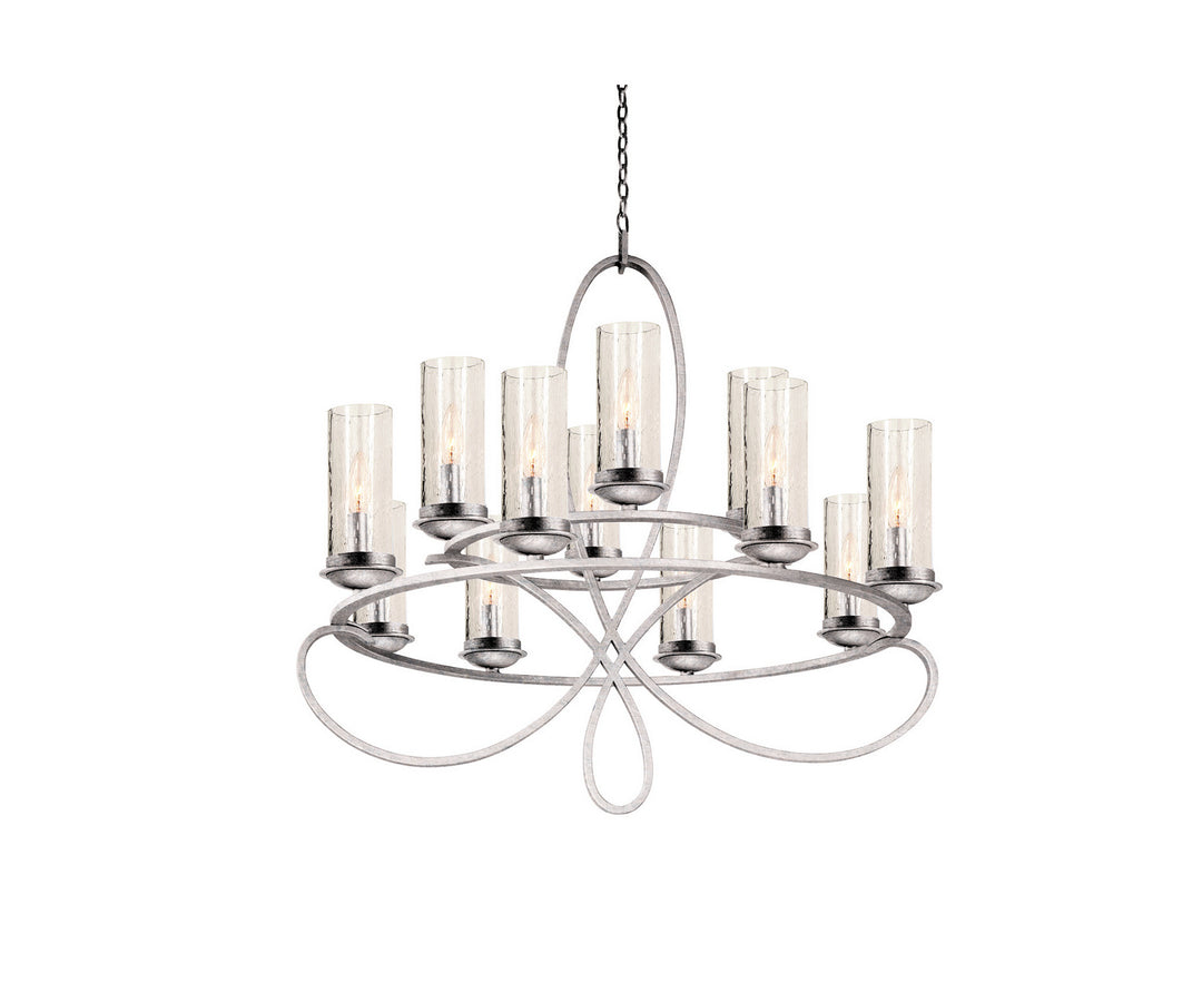 Kalco Grayson 2675PS/1100 Chandelier Light - Pearl Silver