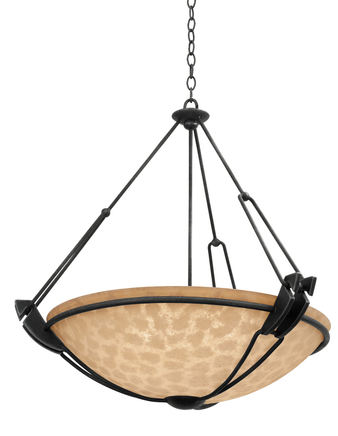 Kalco Grande 4845B/ECRU Pendant Light - Black