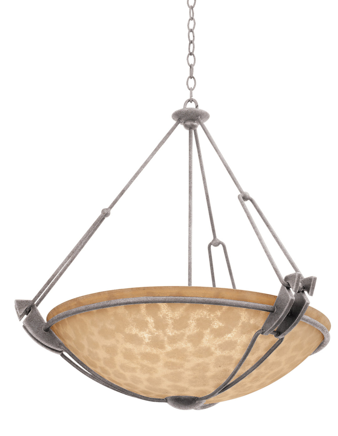 Kalco Grande 4845CI/ECRU Pendant Light - Country Iron