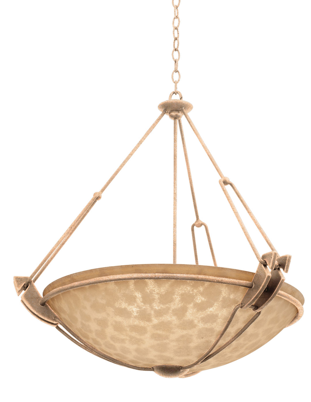 Kalco Grande 4845MG/ECRU Pendant Light - Modern Gold