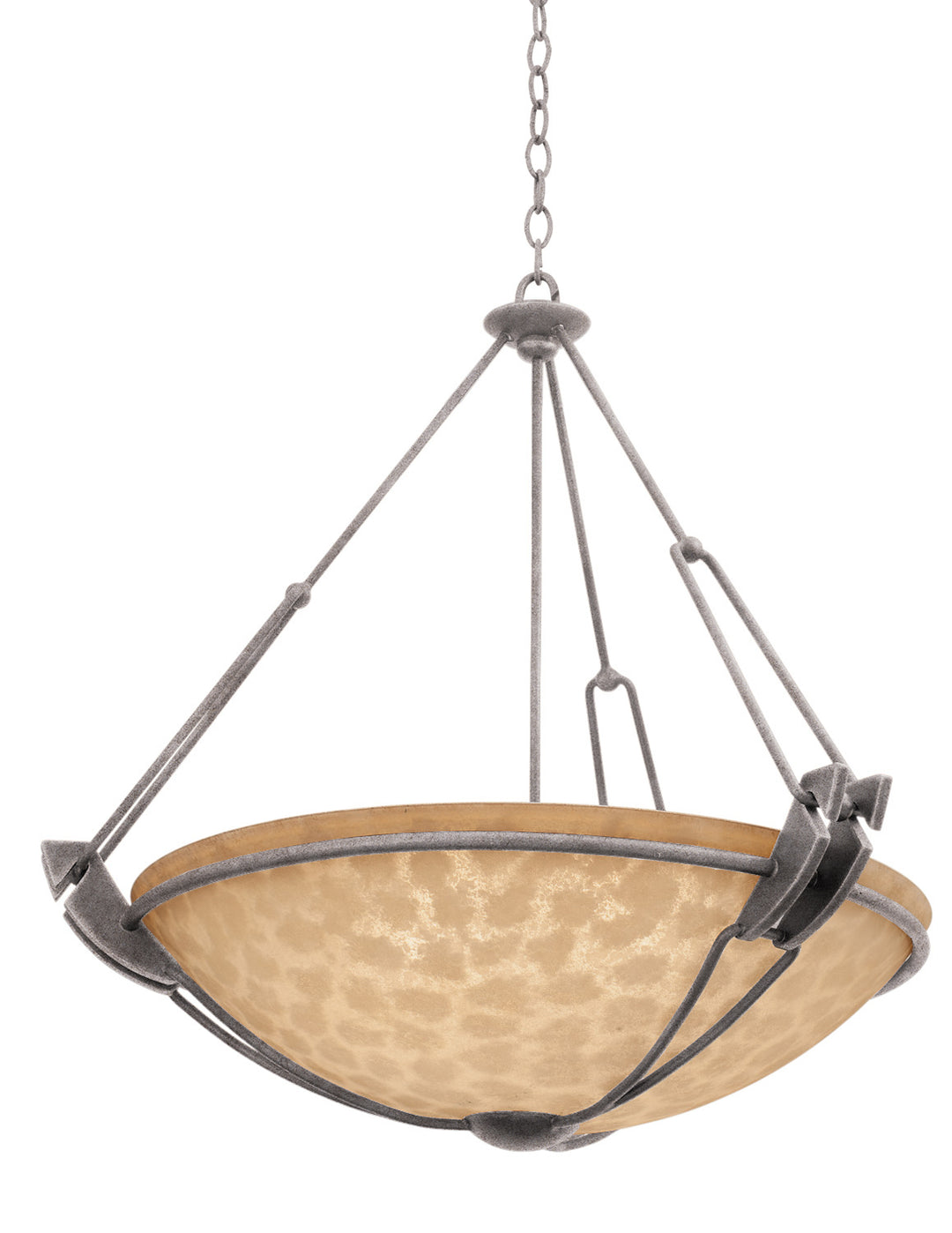 Kalco Grande 4847CI/ECRU Pendant Light - Country Iron