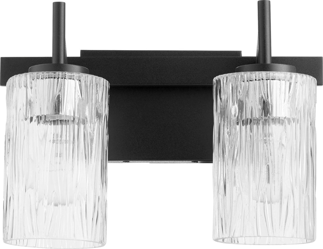 Quorum 520 Series 520-2-69 Bath Vanity Light 13 in. wide - Textured Black