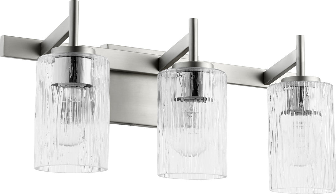 Quorum 520 Series 520-3-65 Bath Vanity Light 21 in. wide - Satin Nickel