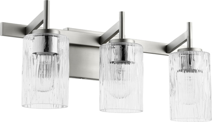 Quorum 520 Series 520-3-65 Bath Vanity Light 21 in. wide - Satin Nickel