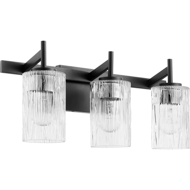 Quorum 520 Series 520-3-69 Bath Vanity Light 21 in. wide - Textured Black