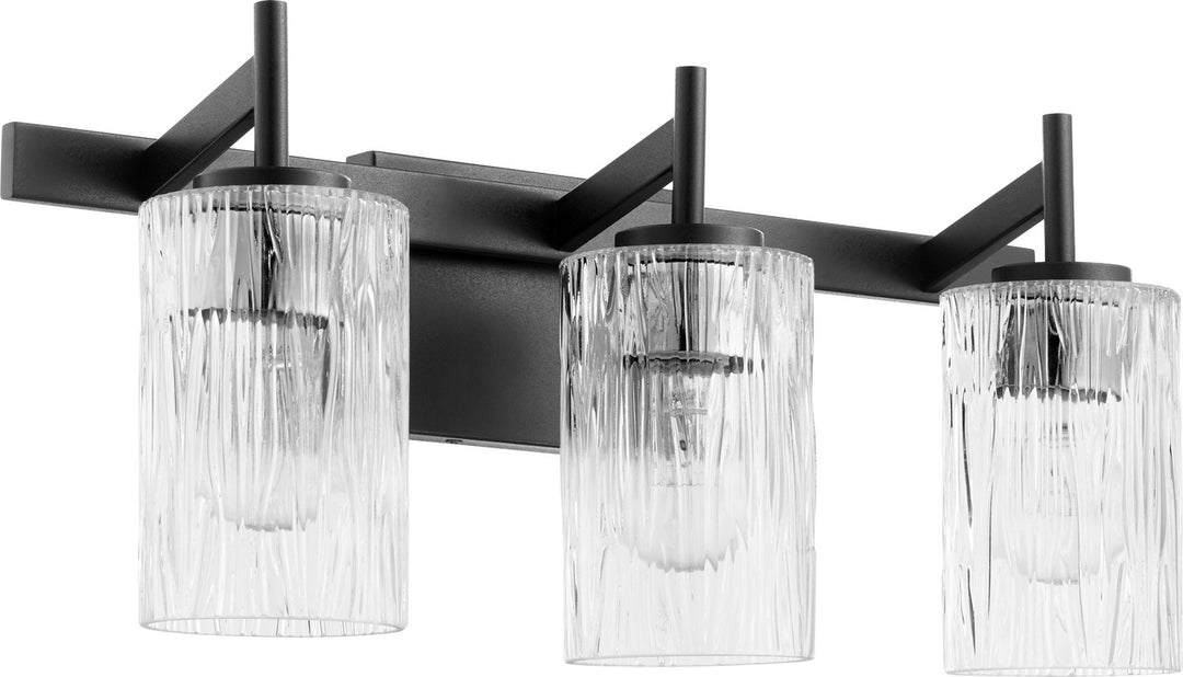 Quorum 520 Series 520-3-69 Bath Vanity Light 21 in. wide - Textured Black
