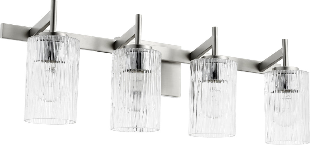 Quorum 520 Series 520-4-65 Bath Vanity Light 29 in. wide - Satin Nickel