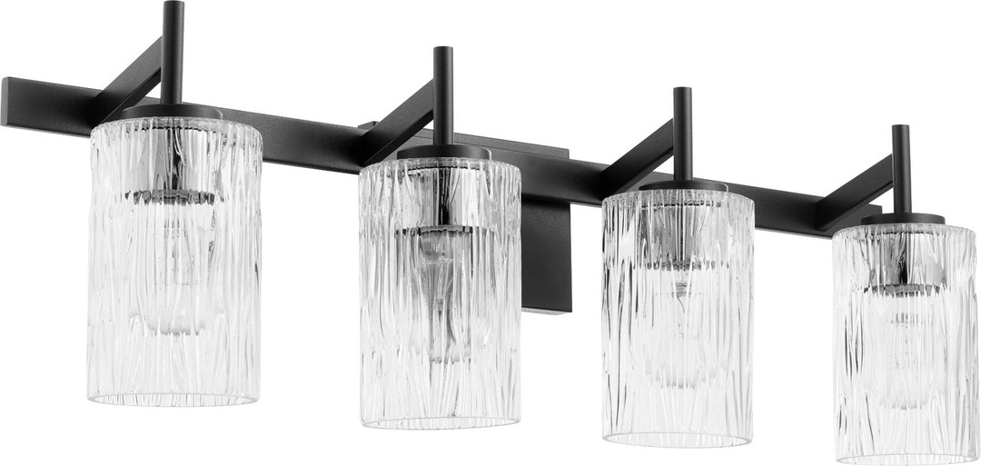 Quorum 520 Series 520-4-69 Bath Vanity Light 29 in. wide - Textured Black