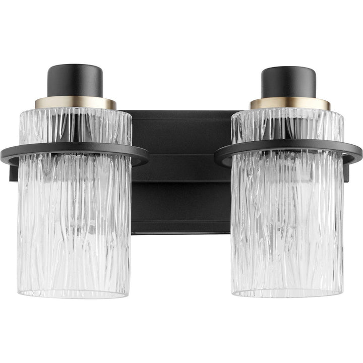 Quorum Lazo 527-2-69 Bath Vanity Light 13 in. wide - Textured Black