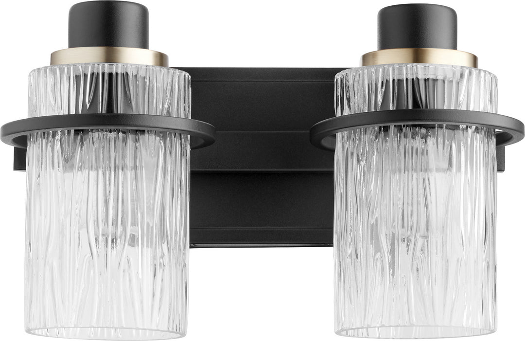 Quorum Lazo 527-2-69 Bath Vanity Light 13 in. wide - Textured Black