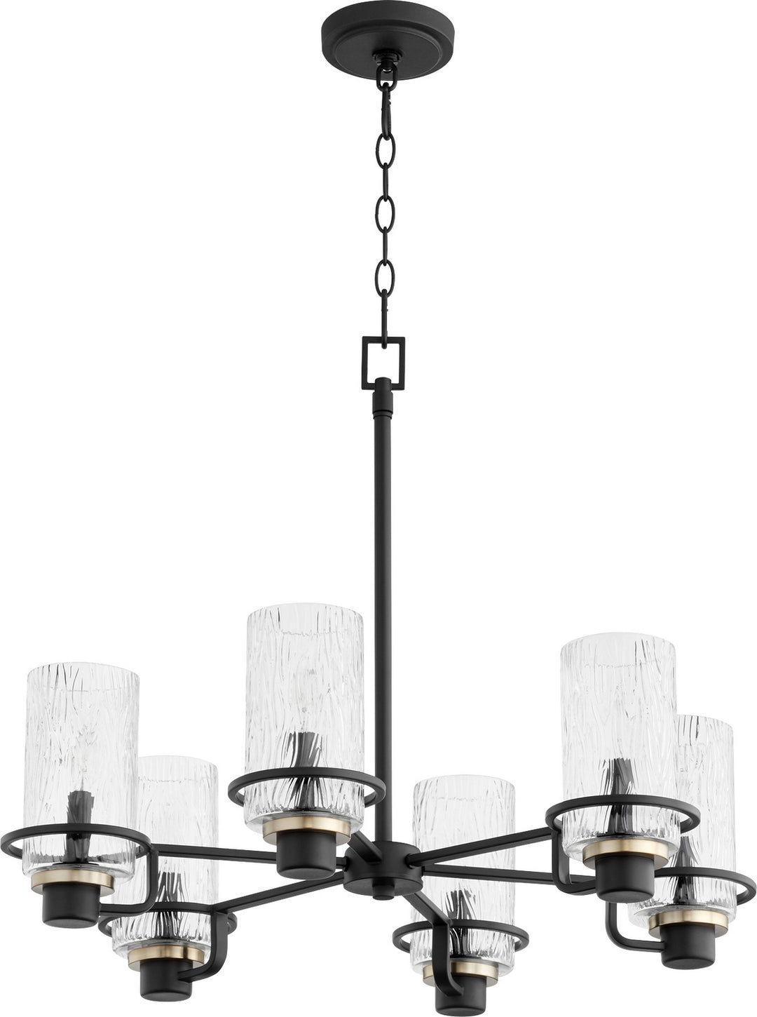 Quorum Lazo 627-6-69 Chandelier Light - Textured Black