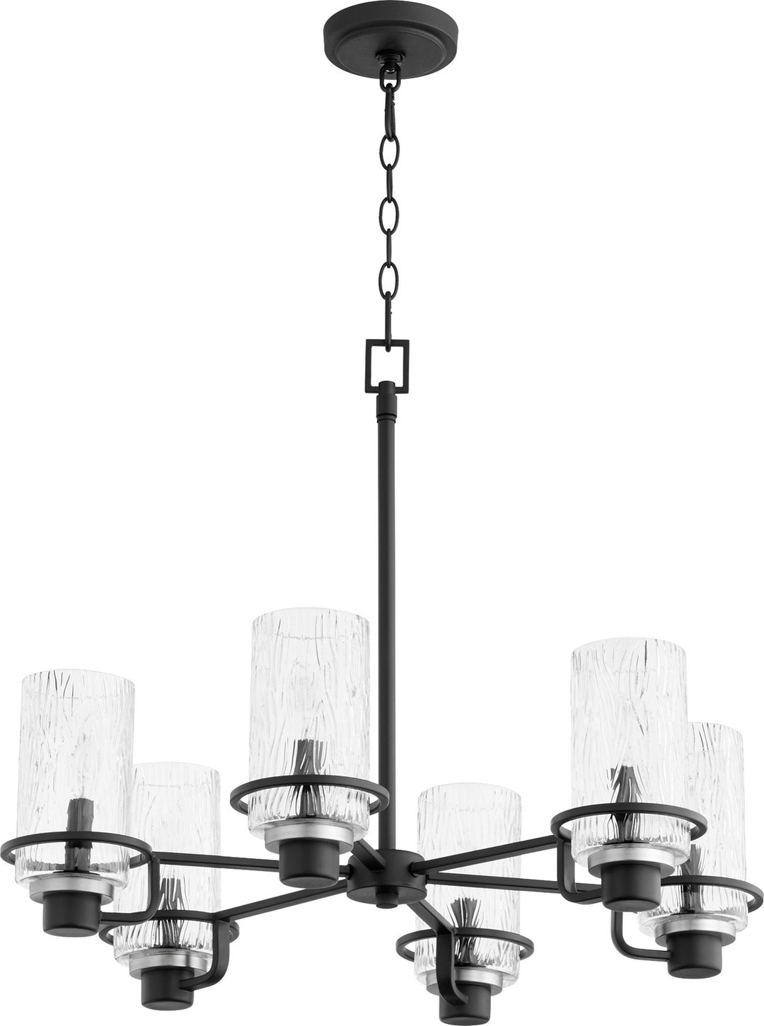 Quorum Lazo 627-6-69 Chandelier Light - Textured Black