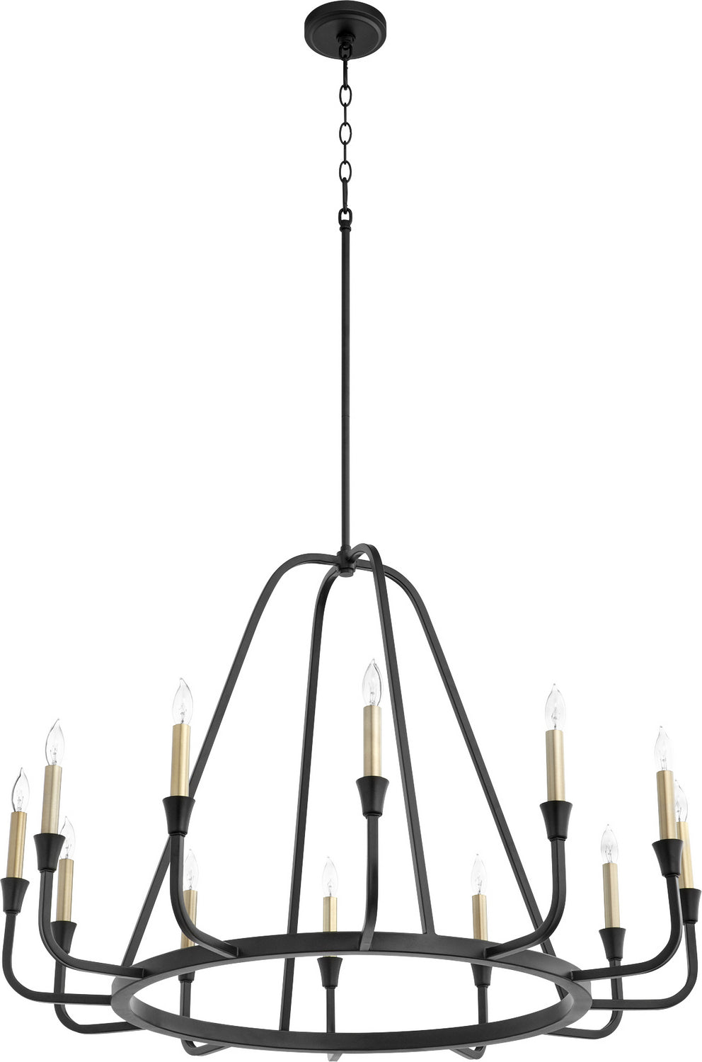 Quorum Marquee 6314-12-69 Chandelier Light - Textured Black