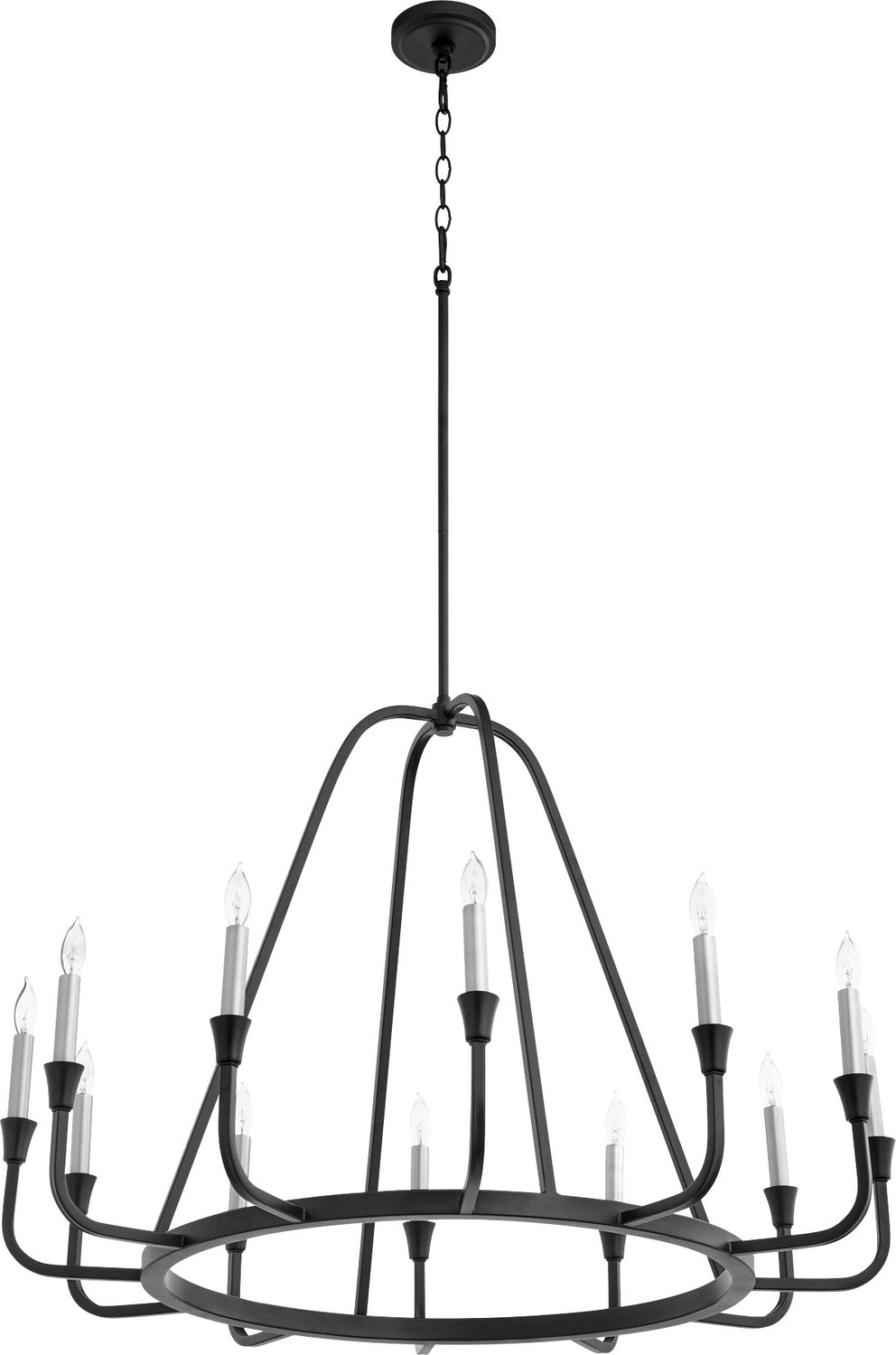 Quorum Marquee 6314-12-69 Chandelier Light - Textured Black
