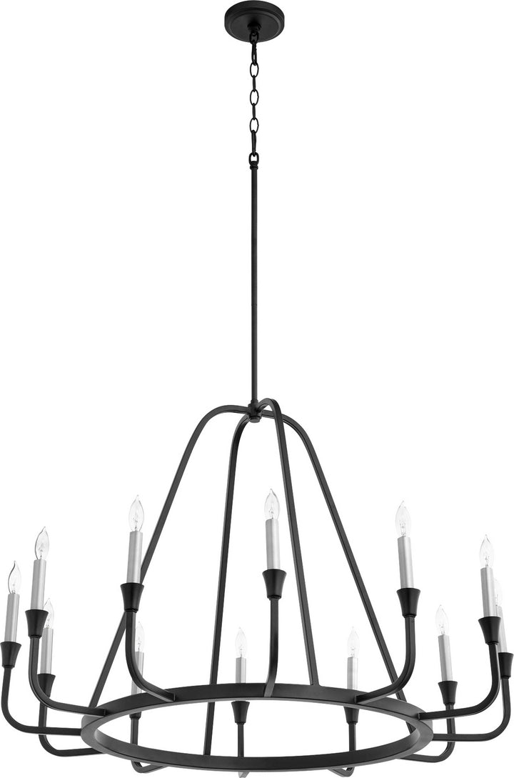 Quorum Marquee 6314-12-69 Chandelier Light - Textured Black