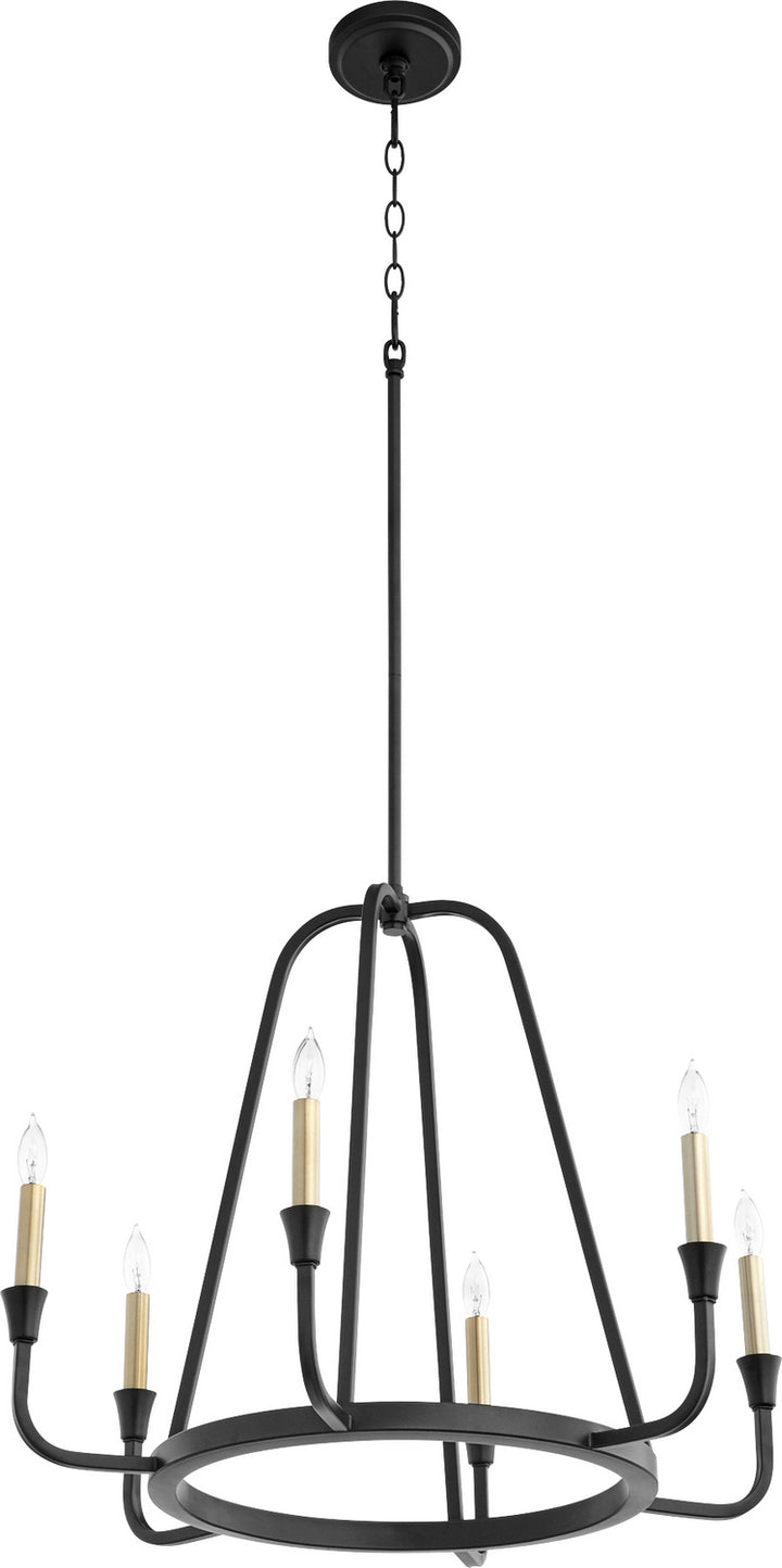 Quorum Marquee 6314-6-69 Chandelier Light - Textured Black