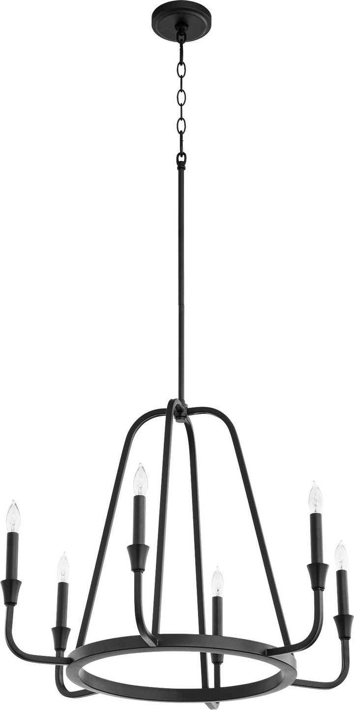 Quorum Marquee 6314-6-69 Chandelier Light - Textured Black