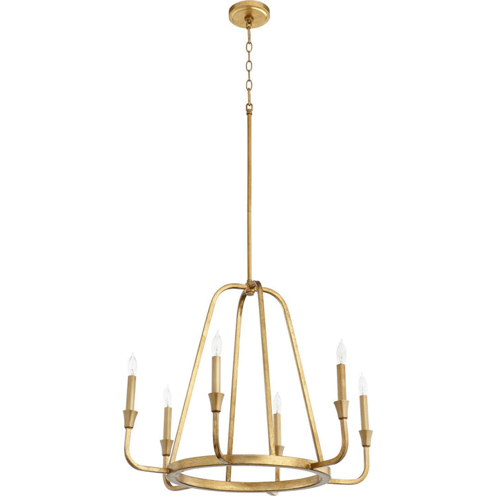 Quorum Marquee 6314-6-74 Chandelier Light - Gold Leaf