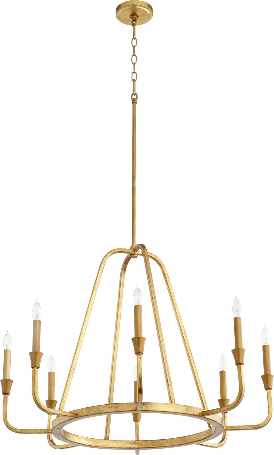 Quorum Marquee 6314-8-74 Chandelier Light - Gold Leaf