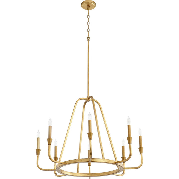 Quorum Marquee 6314-8-74 Chandelier Light - Gold Leaf